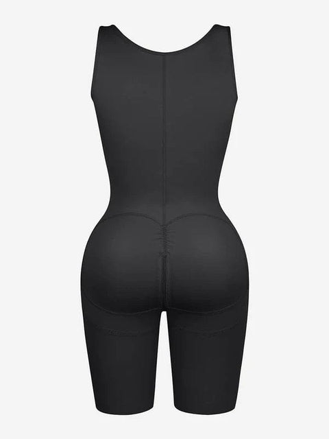 CurvyPower | UK bodysuit Shapewear Bodysuit Covering Postoperative Chest with Side Zipper
