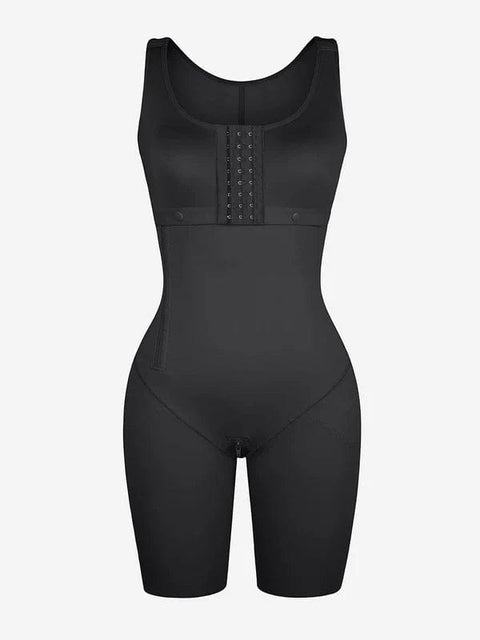 CurvyPower | UK bodysuit Shapewear Bodysuit Covering Postoperative Chest with Side Zipper