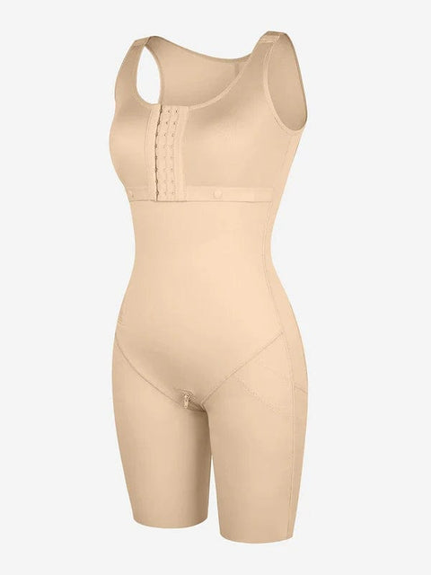 CurvyPower | UK bodysuit Shapewear Bodysuit Covering Postoperative Chest with Side Zipper