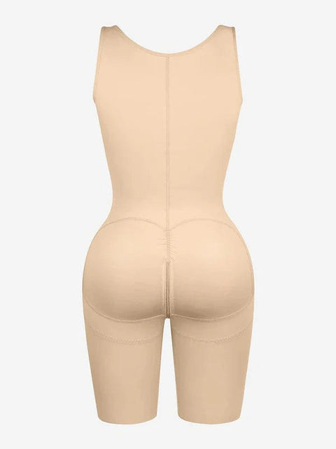 CurvyPower | UK bodysuit Shapewear Bodysuit Covering Postoperative Chest with Side Zipper
