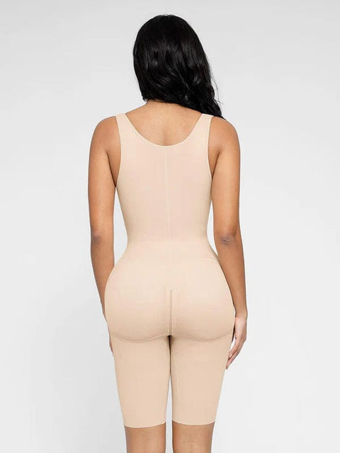 CurvyPower | UK bodysuit Shapewear Bodysuit Covering Postoperative Chest with Side Zipper