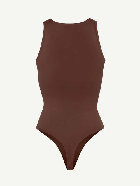 CurvyPower | UK bodysuit Sleeveless Tummy Control Shapewear Thong Bodysuit