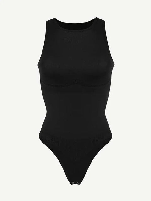 CurvyPower | UK bodysuit Sleeveless Tummy Control Shapewear Thong Bodysuit