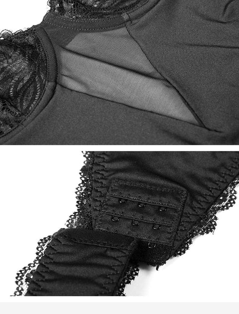 CurvyPower | UK bodysuit Slimming Backless Shapewear Bodysuit with Built-In Bra