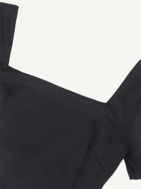 CurvyPower | UK bodysuit Square Neck Shapewear Tummy Control Bodysuit