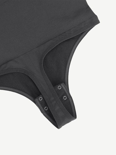 CurvyPower | UK bodysuit Square Neck Tummy Control Long Sleeve Shapewear Bodysuit