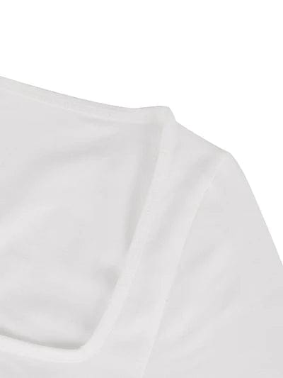 CurvyPower | UK bodysuit Square Neck Tummy Control Long Sleeve Shapewear Bodysuit