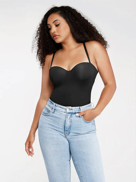 CurvyPower | UK bodysuit Strapless Underwire One-Piece Tummy Control Bodysuit Shapewear