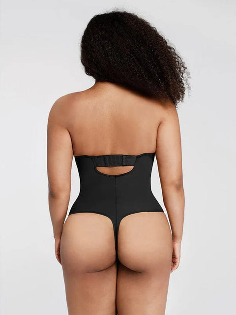 CurvyPower | UK bodysuit Strapless Underwire One-Piece Tummy Control Bodysuit Shapewear