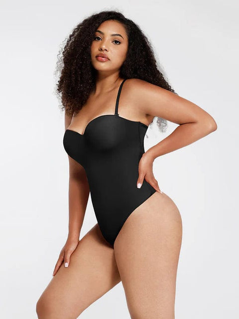 CurvyPower | UK bodysuit Strapless Underwire One-Piece Tummy Control Bodysuit Shapewear