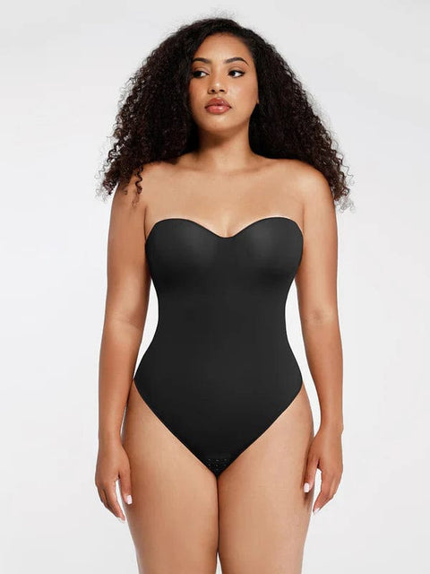 CurvyPower | UK bodysuit Strapless Underwire One-Piece Tummy Control Bodysuit Shapewear