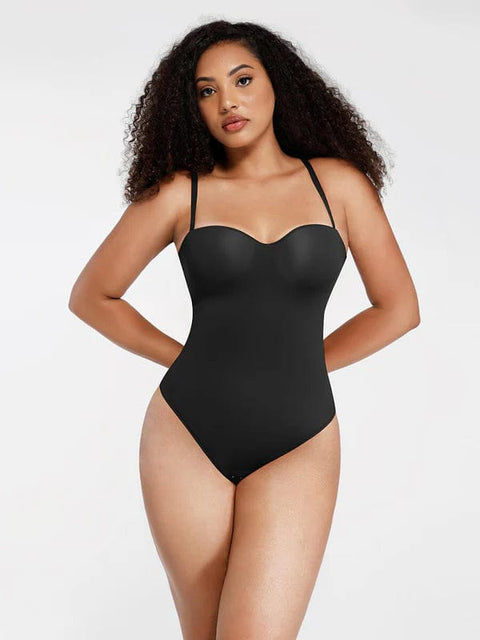 CurvyPower | UK bodysuit Strapless Underwire One-Piece Tummy Control Bodysuit Shapewear