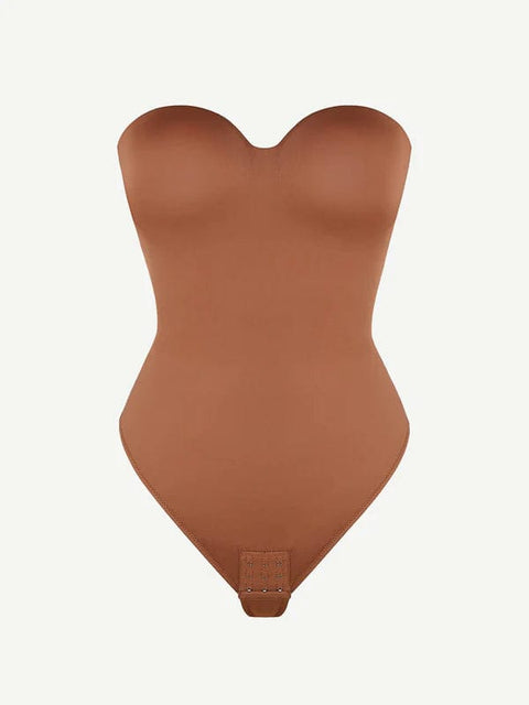 CurvyPower | UK bodysuit Strapless Underwire One-Piece Tummy Control Bodysuit Shapewear