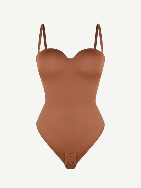 CurvyPower | UK bodysuit Strapless Underwire One-Piece Tummy Control Bodysuit Shapewear