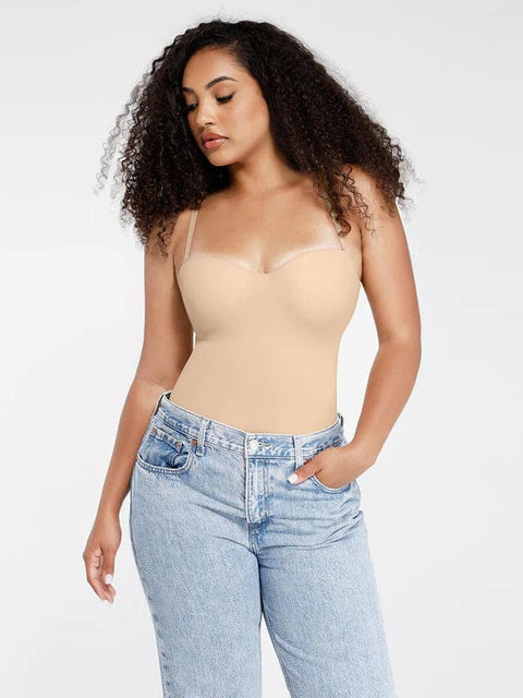CurvyPower | UK bodysuit Strapless Underwire One-Piece Tummy Control Bodysuit Shapewear