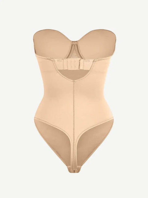 CurvyPower | UK bodysuit Strapless Underwire One-Piece Tummy Control Bodysuit Shapewear