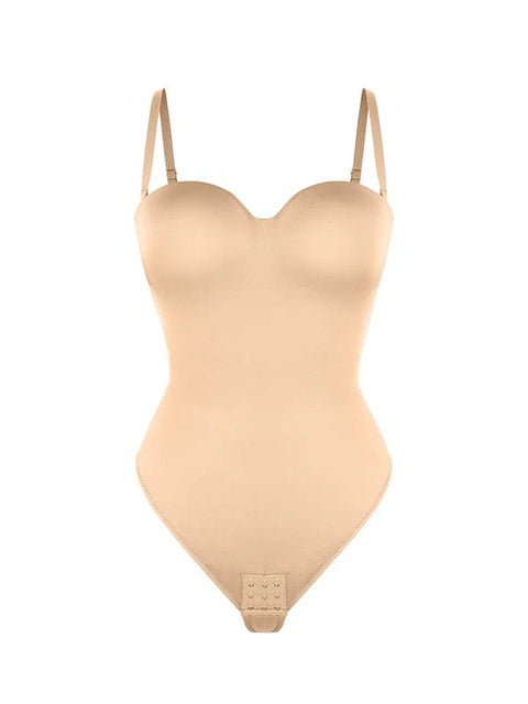 CurvyPower | UK bodysuit Strapless Underwire One-Piece Tummy Control Bodysuit Shapewear