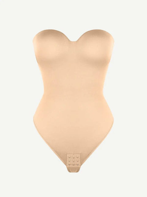 CurvyPower | UK bodysuit Strapless Underwire One-Piece Tummy Control Bodysuit Shapewear