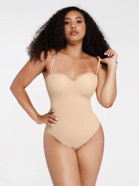 CurvyPower | UK bodysuit Strapless Underwire One-Piece Tummy Control Bodysuit Shapewear