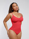 CurvyPower | UK bodysuit Thong / Red / XS/S Sculpting Tummy Control Body Thong Shapewear Bodysuit