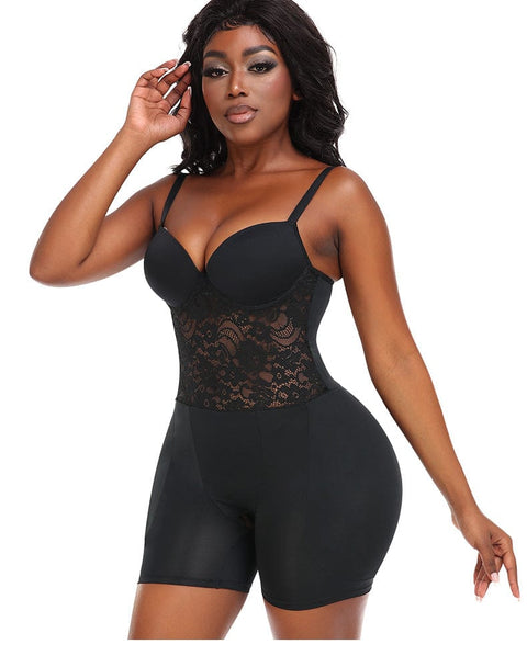 CurvyPower | UK bodysuit Tummy Control and Hip Lifting Shapewear Low Back Bodysuit