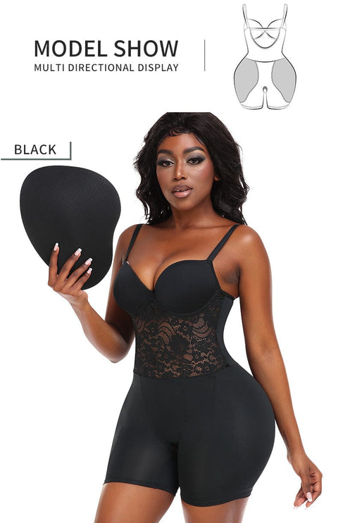 CurvyPower | UK bodysuit Tummy Control and Hip Lifting Shapewear Low Back Bodysuit