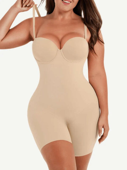 CurvyPower | UK bodysuit Tummy Control Compression Shapewear Bodysuit