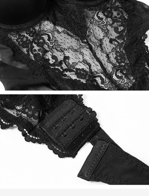CurvyPower | UK bodysuit Tummy Control Lace Suspender Tights and Bodysuit Shapewear
