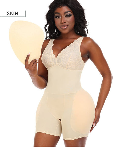 CurvyPower | UK bodysuit Tummy Control Low Back Shapewear Bodysuit for Hip and Bust Lift