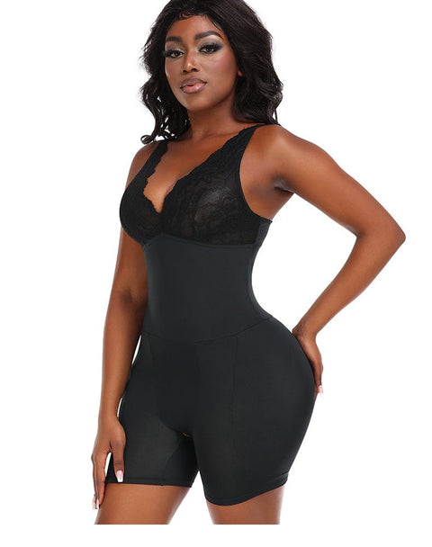 CurvyPower | UK bodysuit Tummy Control Low Back Shapewear Bodysuit for Hip and Bust Lift