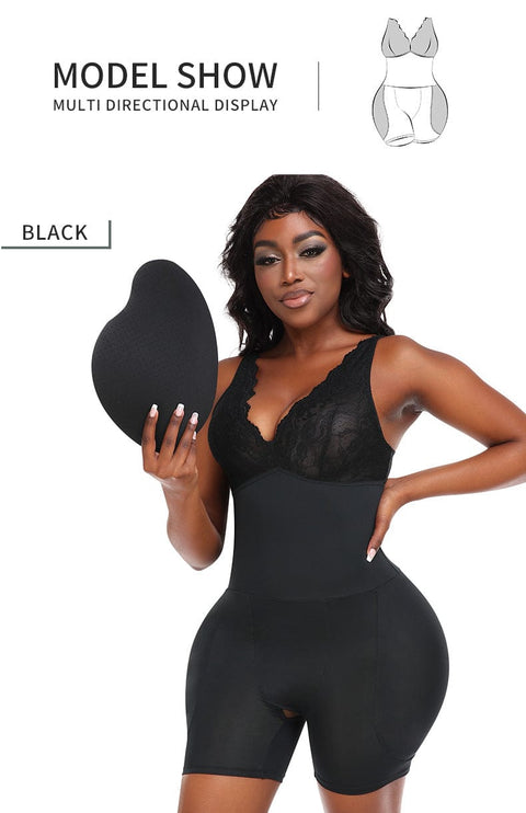 CurvyPower | UK bodysuit Tummy Control Low Back Shapewear Bodysuit for Hip and Bust Lift