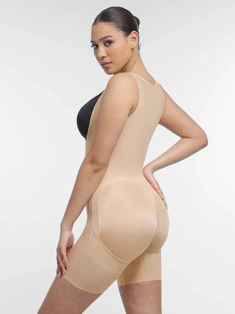 CurvyPower | UK bodysuit U-Shaped Open Bust Support and Waist Slimming Tummy Control Shapewear Bodysuit