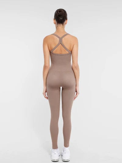 CurvyPower | UK bodysuit Waist and Tummy Shaping Seamless Sports Bodysuit