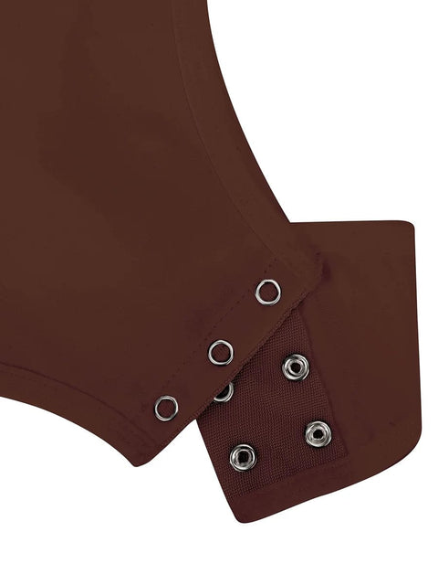 CurvyPower | UK bodysuit Waist Control Hanging Neck Shapewear Bodysuit