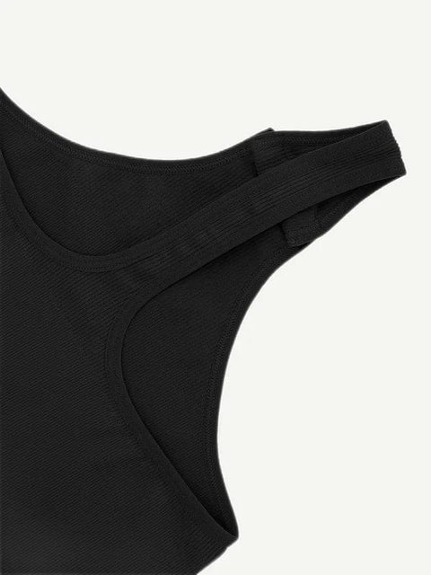 CurvyPower | UK bodysuit Waist-Sculpting Tummy Control One-Shoulder Shapewear Bodysuit