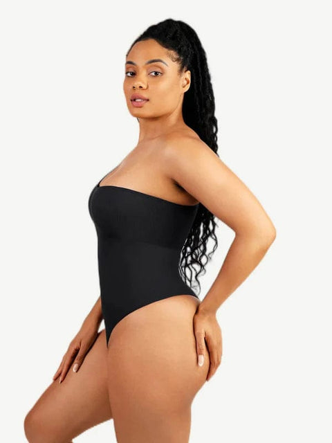 CurvyPower | UK bodysuit Waist-Sculpting Tummy Control One-Shoulder Shapewear Bodysuit