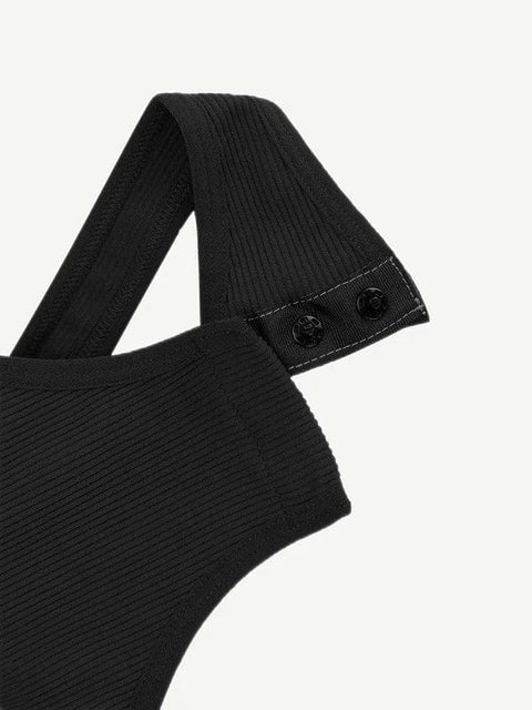 CurvyPower | UK bodysuit Waist-Sculpting Tummy Control One-Shoulder Shapewear Bodysuit