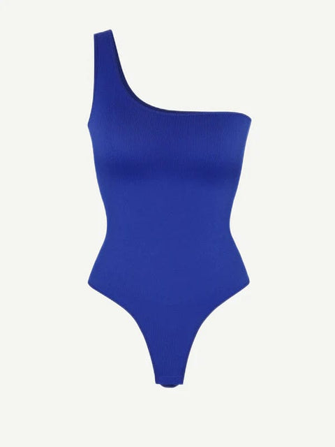 CurvyPower | UK bodysuit Waist-Sculpting Tummy Control One-Shoulder Shapewear Bodysuit