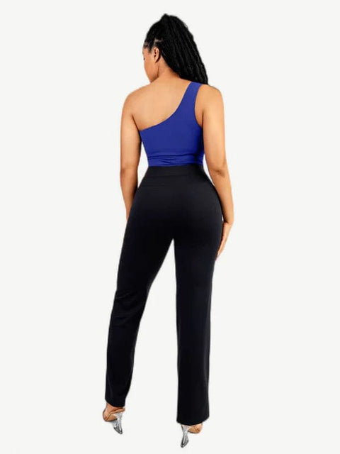 CurvyPower | UK bodysuit Waist-Sculpting Tummy Control One-Shoulder Shapewear Bodysuit