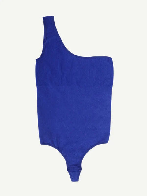 CurvyPower | UK bodysuit Waist-Sculpting Tummy Control One-Shoulder Shapewear Bodysuit