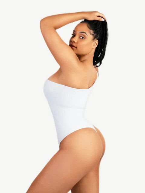 CurvyPower | UK bodysuit Waist Sculpting Tummy Control One Shoulder Shapewear Bodysuit