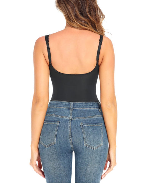 CurvyPower | UK bodysuit Waist Slimming Lace Shaping Bodysuit with Built-In Bra