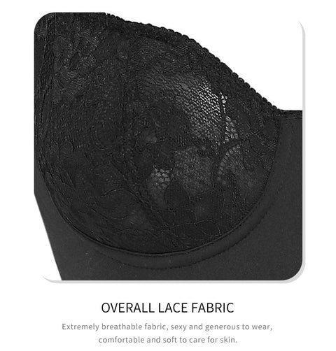 CurvyPower | UK bodysuit Waist Slimming Lace Shaping Bodysuit with Built-In Bra