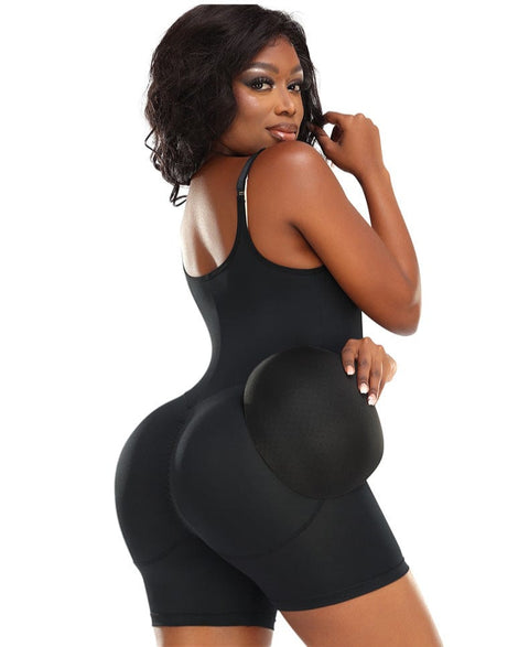 CurvyPower | UK bodysuit Women Bum Lifting Tummy Control Shaping Bodysuit with Hip Pads