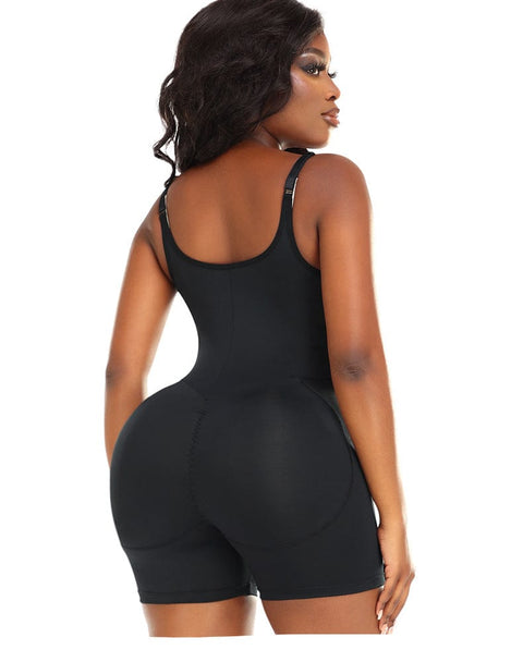 CurvyPower | UK bodysuit Women Bum Lifting Tummy Control Shaping Bodysuit with Hip Pads