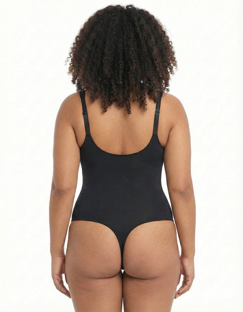 CurvyPower | UK bodysuit Women's Tummy Control and Bust Support Shaping Bodysuit with Adjustable Straps