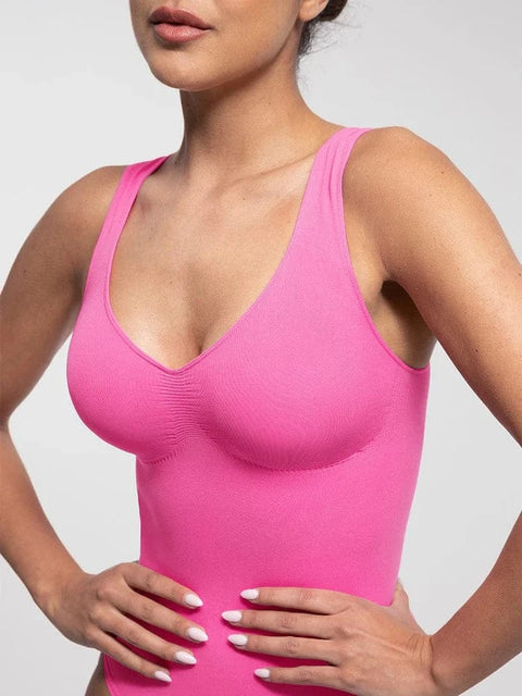 CurvyPower | UK bodysuit Women Tummy Control and Bust Support Shaping Bodysuit with T-Back Brief
