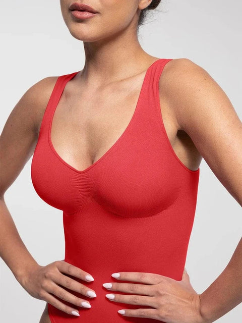 CurvyPower | UK bodysuit Women Tummy Control and Bust Support Shaping Bodysuit with T-Back Brief