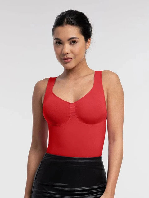 CurvyPower | UK bodysuit Women Tummy Control and Bust Support Shaping Bodysuit with T-Back Brief
