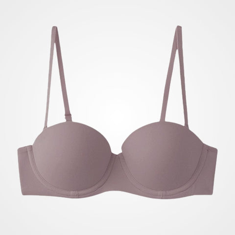 CurvyPower | UK Bra Purple / 70A Half Cup Push Up Anti-Sagging Support Bra